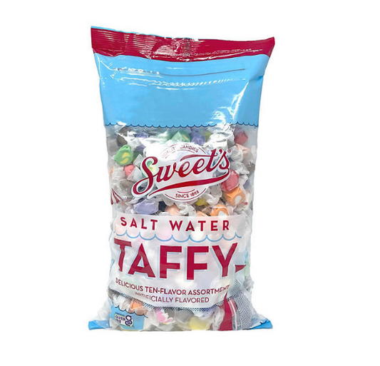 Sweet Candy Assorted Salt Water Taffy, Resealable (4 lbs)