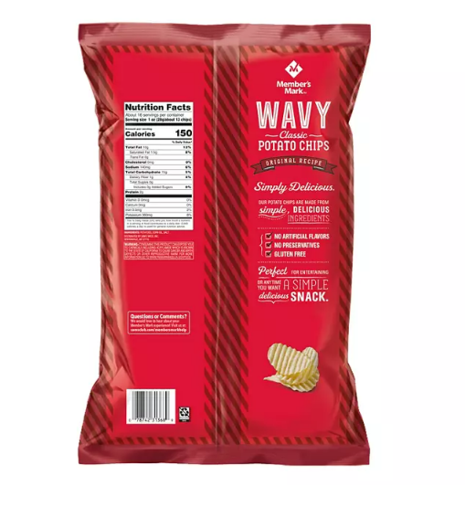 Member's Mark Wavy Potato Chips (16 oz.)