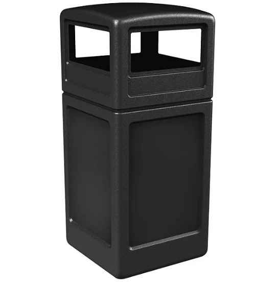 Commercial Zone Square Waste Container with Dome Lid, 42 Gal (Choose Your Color)