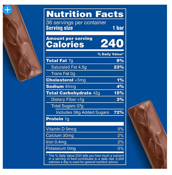 3 Musketeers Chocolate Candy Bars Full Size Bulk Pack (1.92 oz., 36 ct.)