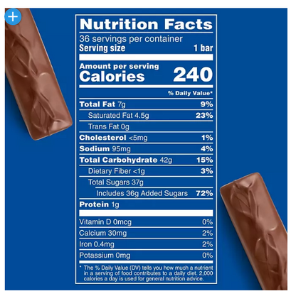 3 Musketeers Chocolate Candy Bars Full Size Bulk Pack (1.92 oz., 36 ct.)