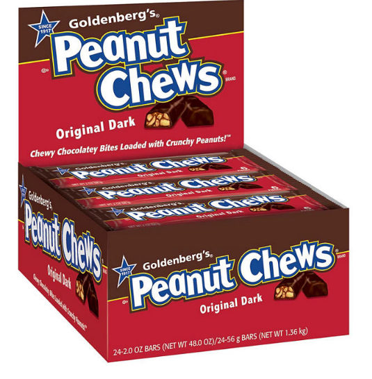 Goldenberg's Peanut Chews Original Dark Bar (2 oz., 24 ct.)