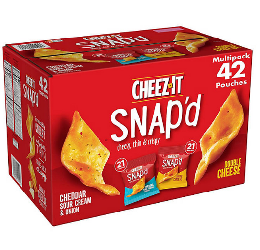 Cheez-It Snap'd, Variety Pack (0.75 oz., 42 pk.)