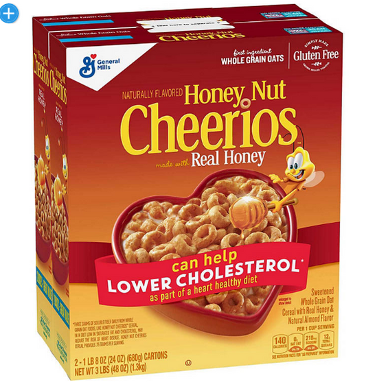 Honey Nut Cheerios Gluten-Free Cereal (2 pk.)