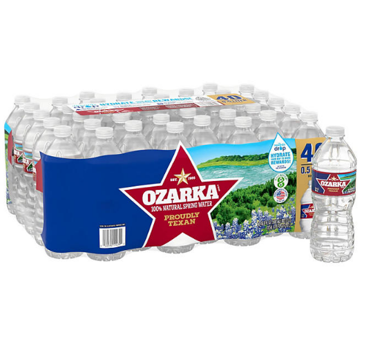 Ozarka 100% Natural Spring Water (16.9 fl. oz., 40 pk.)