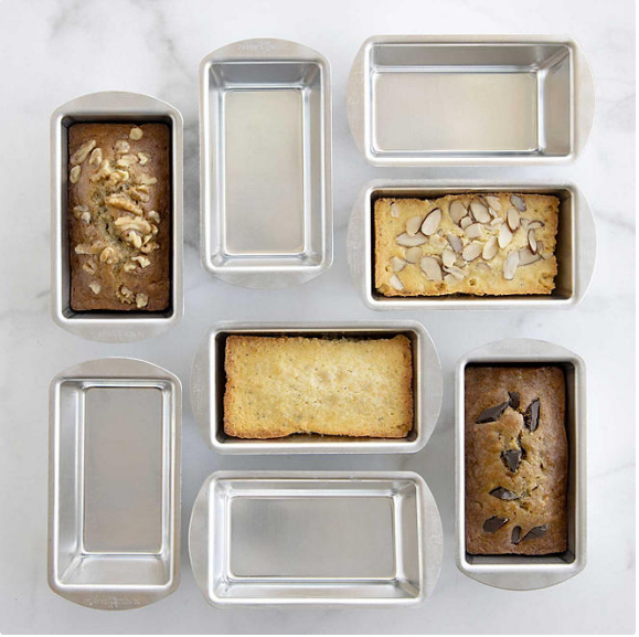 Nordic Ware Natural Aluminum Mini Loaf Pan, 8 pack