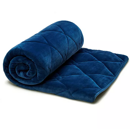 Dream Theory Butter Velvet Machine Washable 15 lb. Weighted Blanket, 48" x 72"