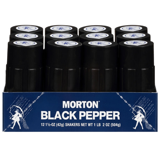 Morton Black Pepper (1.5 oz., 12 ct.)