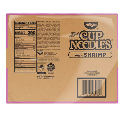 Nissin Shrimp Cup Noodles (12 pk.)