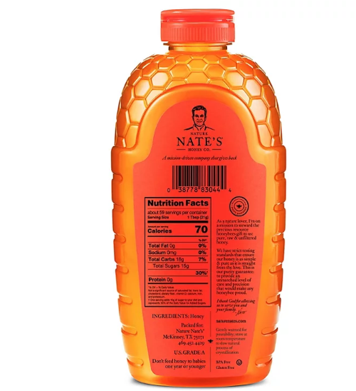 Nature Nate's 100% Pure Raw and Unfiltered Honey (44 oz.)