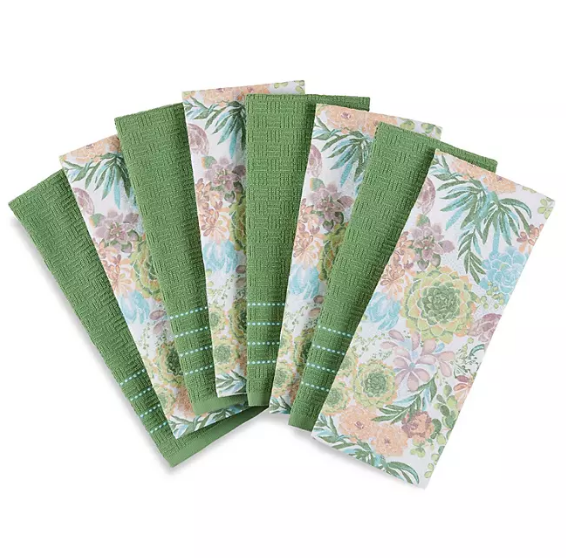 Martha Stewart Kitchen Towels 8 Pack (Assorted Designs).