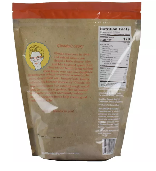 Glenda's Farmhouse Organic Almonds (27 oz.)