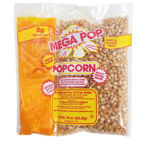 Gold Medal Mega Pop Popcorn Kit (12 oz. kit, 24 ct.)