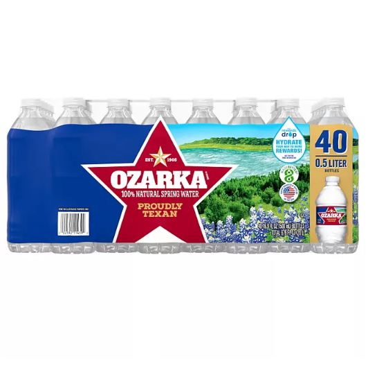 Ozarka 100% Natural Spring Water (16.9 fl. oz., 40 pk.)