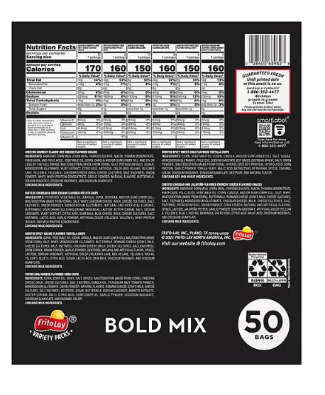 Frito-Lay Bold Mix Variety Pack (50 pk.)