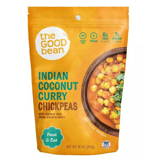 The Good Bean Heat & Eat Indian Coconut Curry Chickpeas (10 oz., 4 pk.)