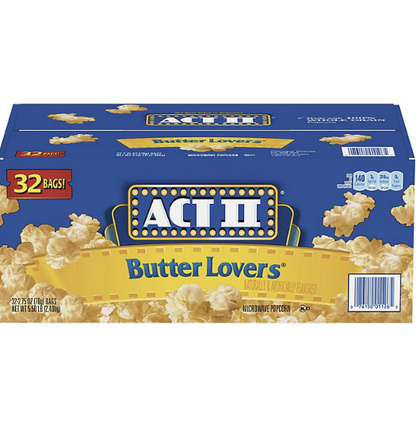 ACT II Butter Lovers Microwave Popcorn (2.75 oz., 32 pk.)