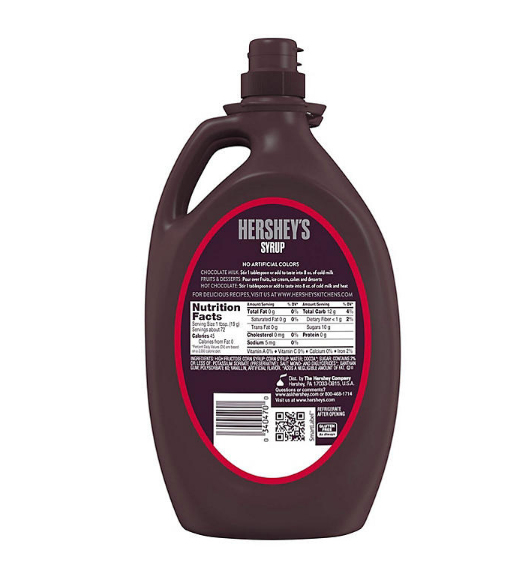 HERSHEY'S Chocolate Syrup (48 oz., 2 pk.)