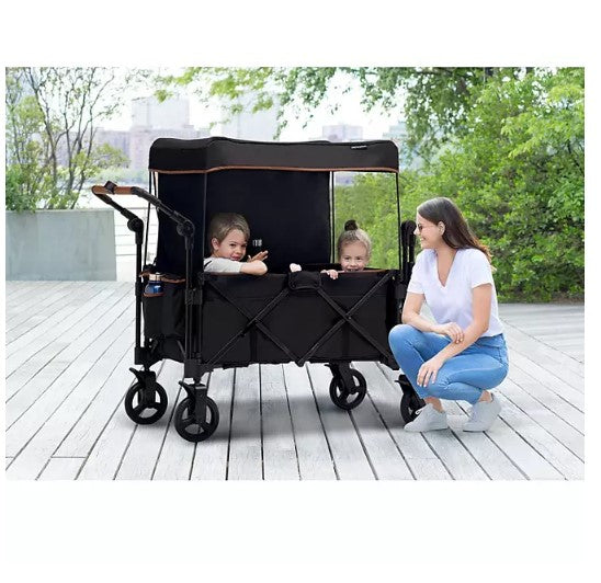 Delta Children Hercules Stroller Wagon, Black