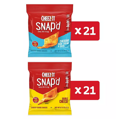 Cheez-It Snap'd, Variety Pack (0.75 oz., 42 pk.)