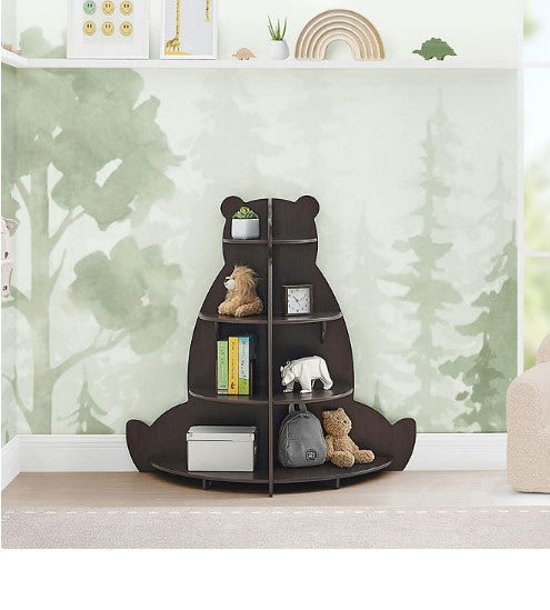 Delta Children Bear Shaped Bookcase, Brown