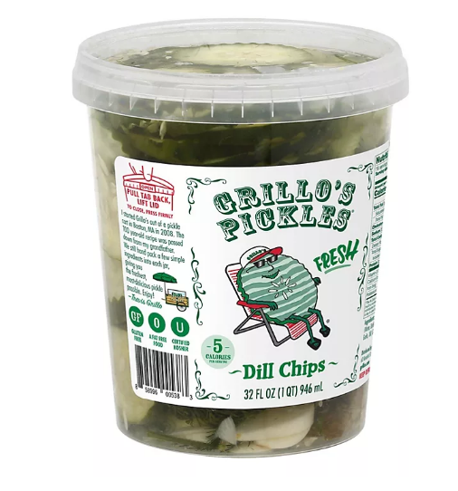 Grillo's Pickles Fresh Dill Chips (32 oz.)