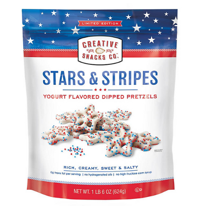 Stars & Stripes Yogurt Dipped Pretzels (22 oz.)