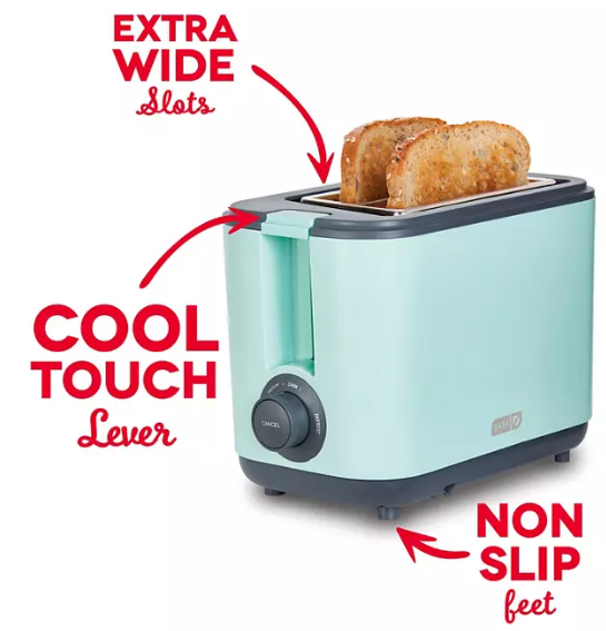 Dash Aqua Easy Toaster