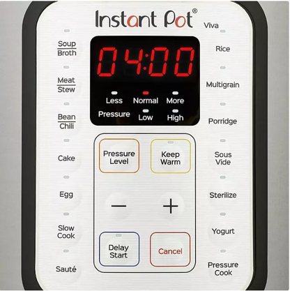 Instant Pot 6-Quart Viva 9-in-1 Multi-Use Programmable Pressure Cooker