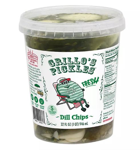 Grillo's Pickles Fresh Dill Chips (32 oz.)