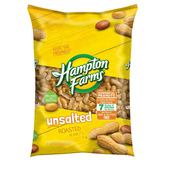 Hampton Farms Unsalted In-Shell Peanuts (5 lbs.)