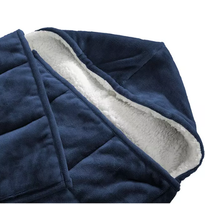 Pur Serenity 10-lb. Hooded Weighted Throw (Grey or Navy)