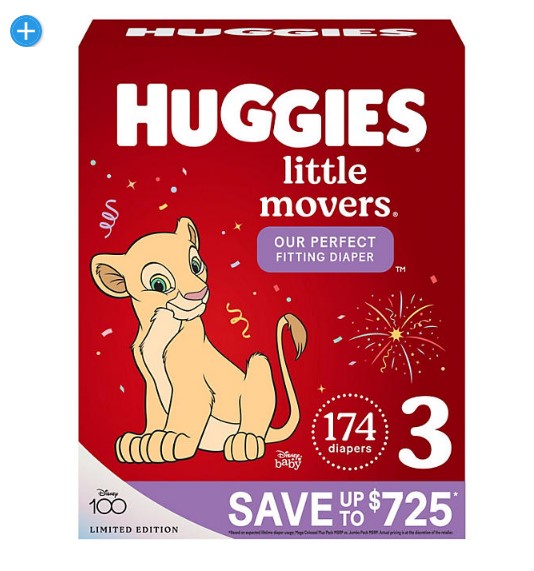 Huggies Little Movers Perfect Fitting Diapers (Sizes: 3-7)