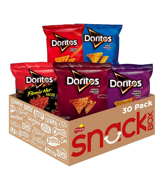 Doritos Mix Variety Pack Tortilla Chips (52.5oz., 30ct.)