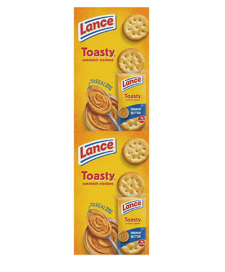 Lance Toasty Peanut Butter Sandwich Crackers (1.29 oz., 40 ct.)