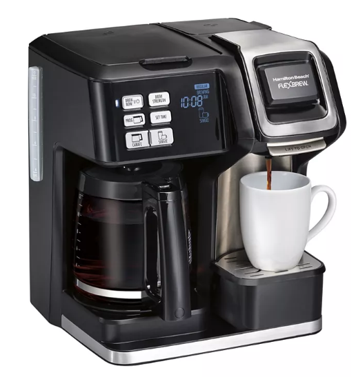 Hamilton Beach FlexBrew 2-in-1 Coffee Maker with Auto Shutoff