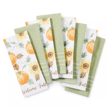 Martha Stewart Kitchen Towels 8 Pack (Assorted Designs).