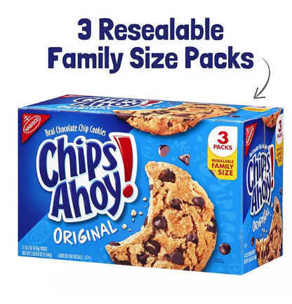 CHIPS AHOY! Chocolate Chip Cookies, Family Size (3 pk.)