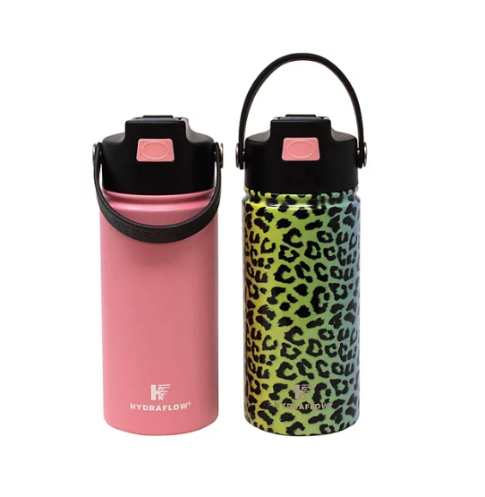 Hydraflow Kids Hybrid 14-oz Stainless Steel Insulated Bottles, 2 Pack (Assorted Colors)