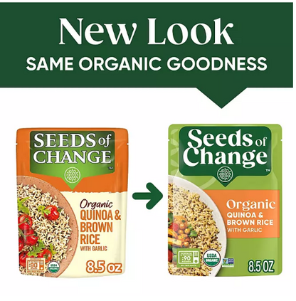 Seeds of Change Certified Organic Quinoa and Brown Rice with Garlic (8.5 oz., 6 pk.)