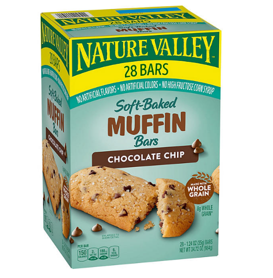 Nature Valley Soft Baked Muffin Bars, Chocolate Chip (28 ct.)