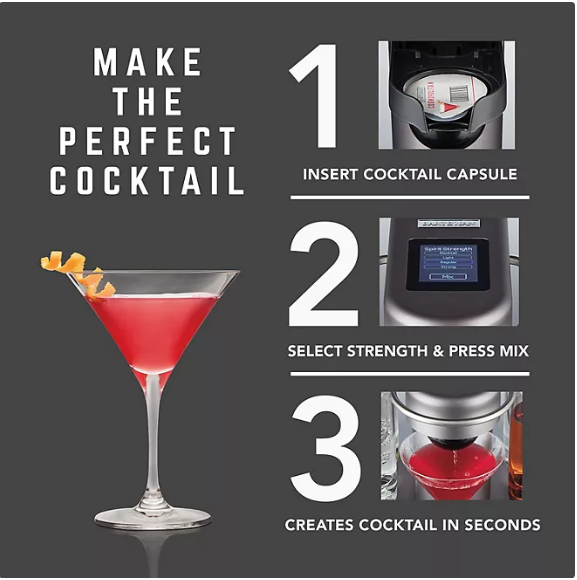 Bartesian Premium Cocktail And Margarita Machine For The Home Bar, 55300