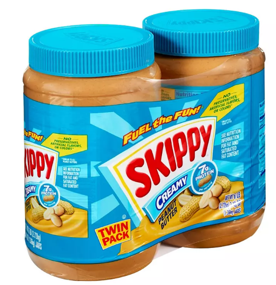 Skippy Creamy Peanut Butter Spread (48 oz., 2 pk)