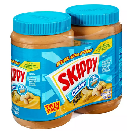 Skippy Creamy Peanut Butter Spread (48 oz., 2 pk)