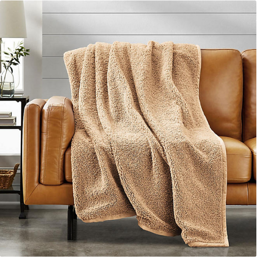 Member's Mark Teddy Faux Fur Throw 60" x 70" (Assorted Colors)