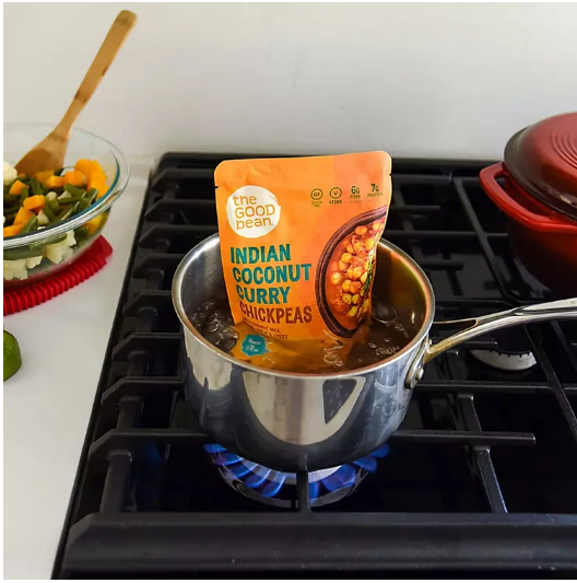 The Good Bean Heat & Eat Indian Coconut Curry Chickpeas (10 oz., 4 pk.)