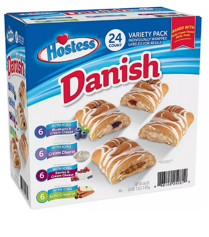 Hostess Danish Claw Variety Pack (24 ct.)