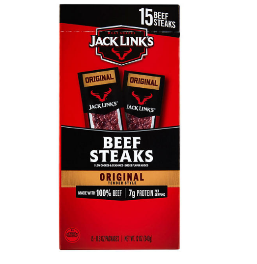 Jack Link’s Original Tender Style Beef Steak (15 ct.)