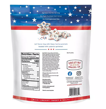 Stars & Stripes Yogurt Dipped Pretzels (22 oz.)