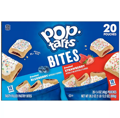 Pop-Tarts Bite Variety Pack, Blueberry and Strawberry (20 ct.)